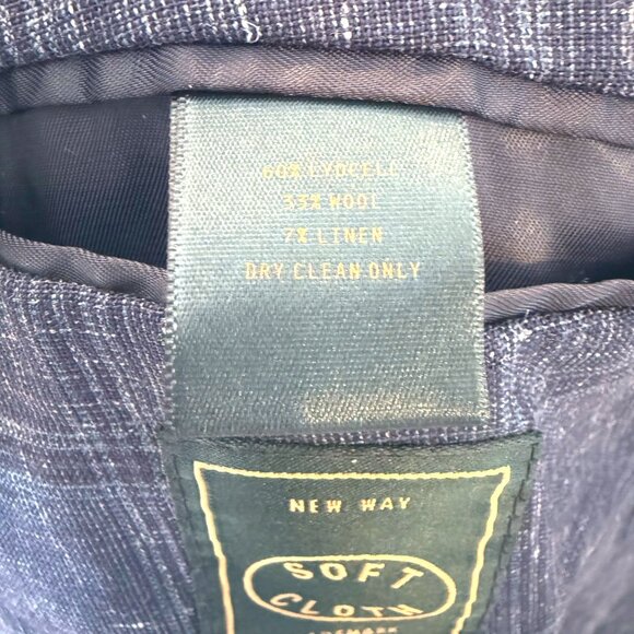 Soft Cloth Blue Studio Sport Jacket Size 40R NWOT - Picture 3 of 5